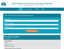 Tablet Screenshot of bestmasterofscienceinnursing.com